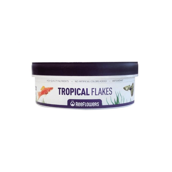 طعام رقائق للأسماك الاستوائية (العبوة التوفيرية) - ReeFlowers Tropical Flakes (150g)