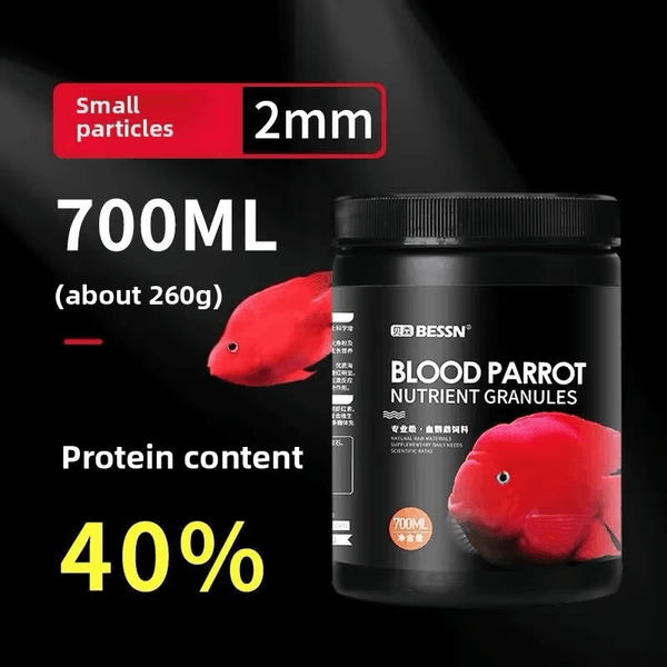 طعام أسماك بلاط باروت المغذي الفاخر - Bessn Blood Parrot Nutrient Granules