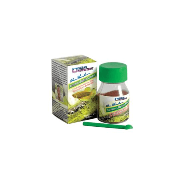غذاء دقيق ومحفز لنمو صغار أسماك البيتا - Ocean Nutrition Atison's Betta Starter (12g)