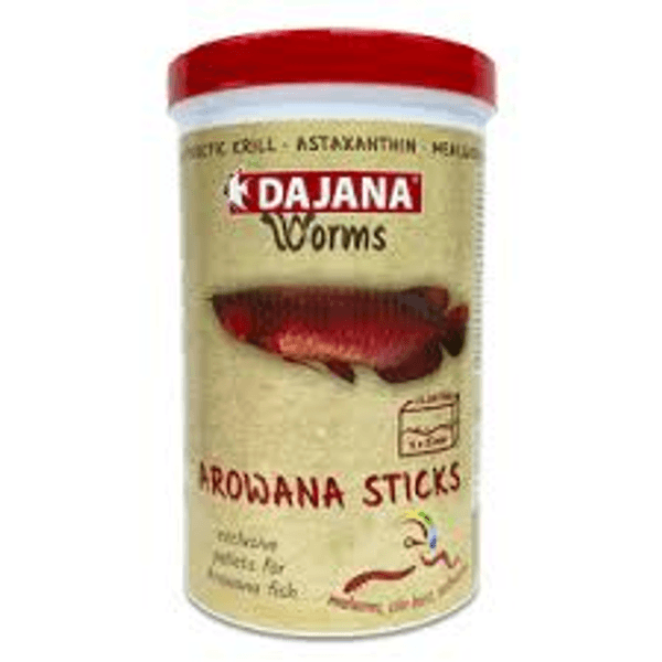 طعام العصي الغني بالبروتين لأسماك الأروانا والأسماك الكبيرة - Arowana Sticks (1000ml / 500g)